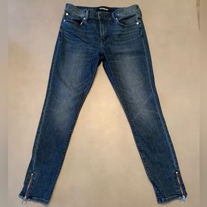 Express Mid Rise Performance Stretch Ankle Legging with Zippers